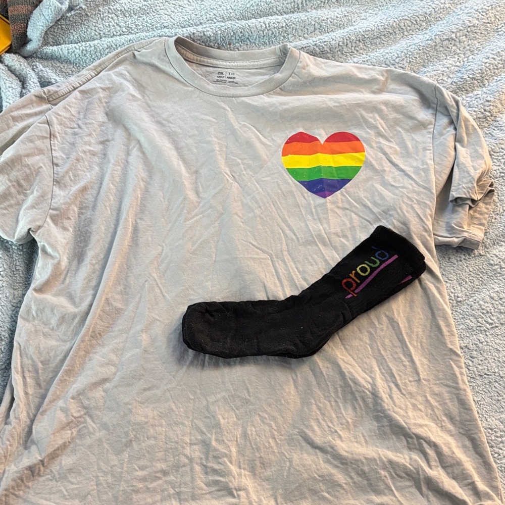 Pride shirt and sock bundle